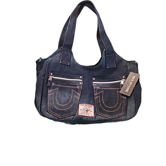 True Religion Handbags - True Religion Dark Denim Bag
